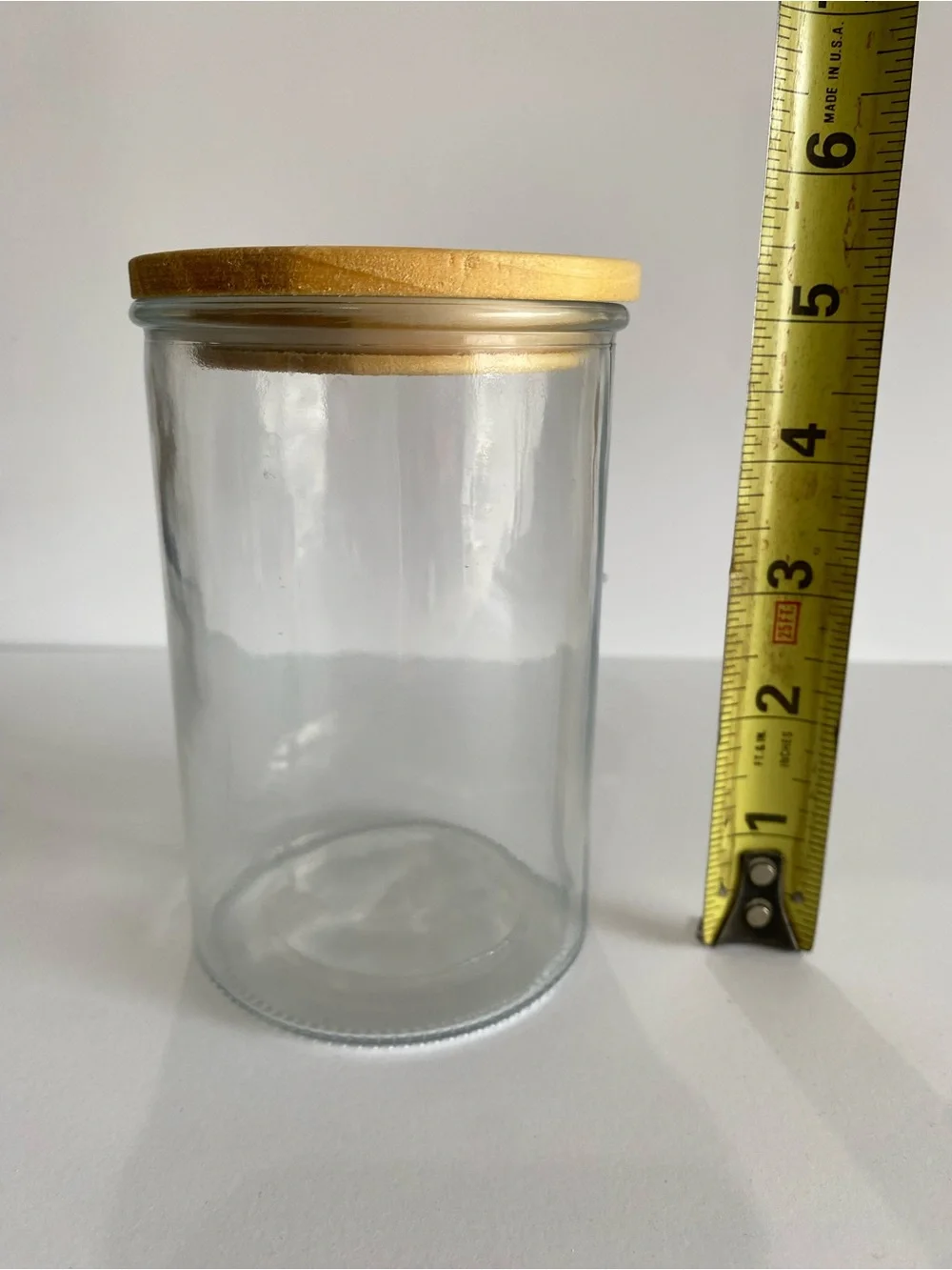 Glass Storage Jars with Gold Lids - Set of 2